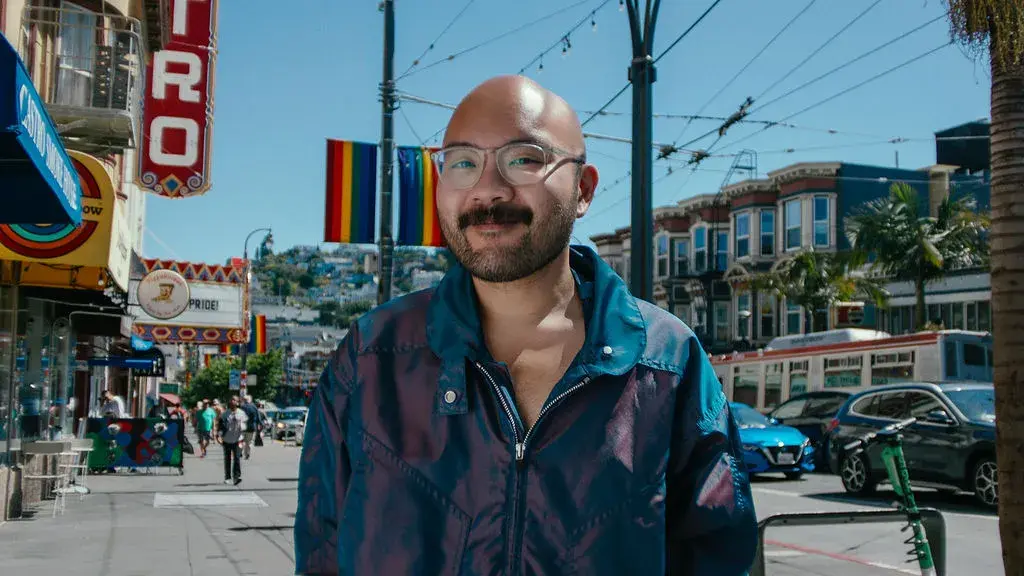 Josh Decolognon, Castro resident and host of KQED's "No Crumbs"