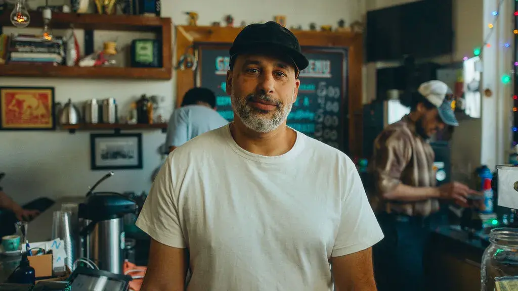 Nabeel Simli, owner of Grand Coffee in the Mission