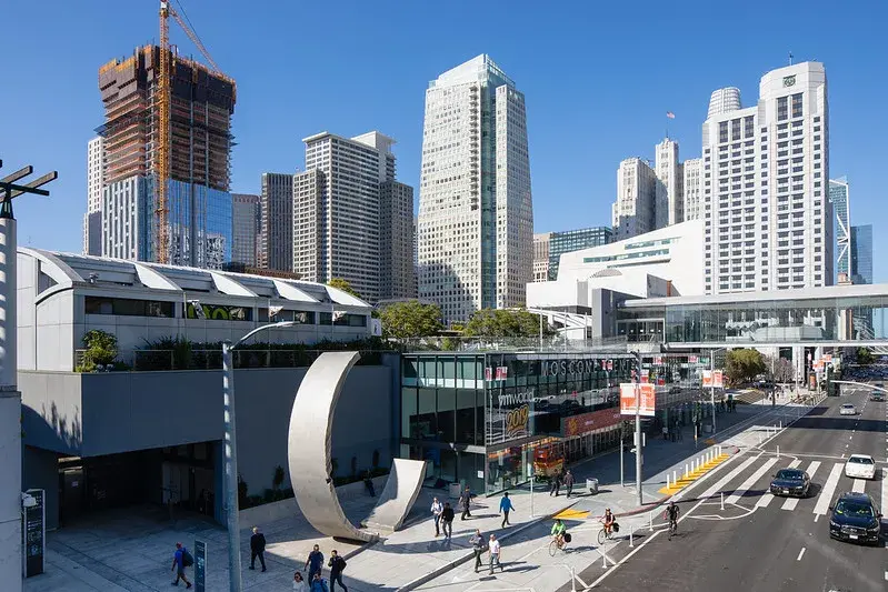 Large steele C shaped sculpture