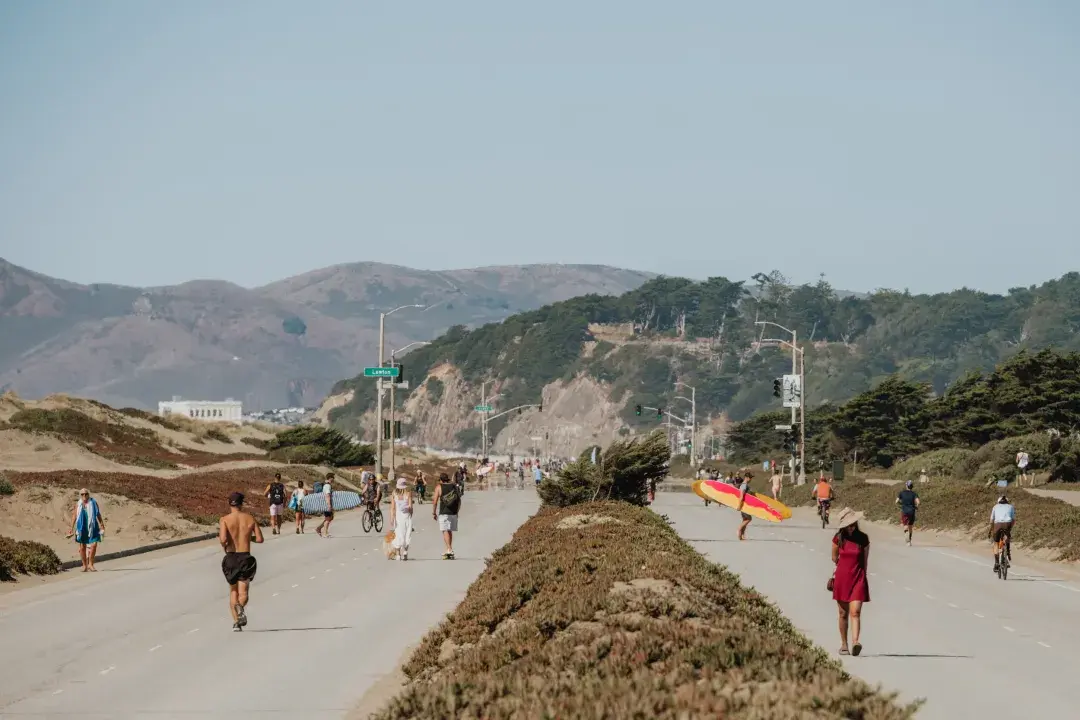 Sunset Dunes turns a former highway into a pedestrian paradise!