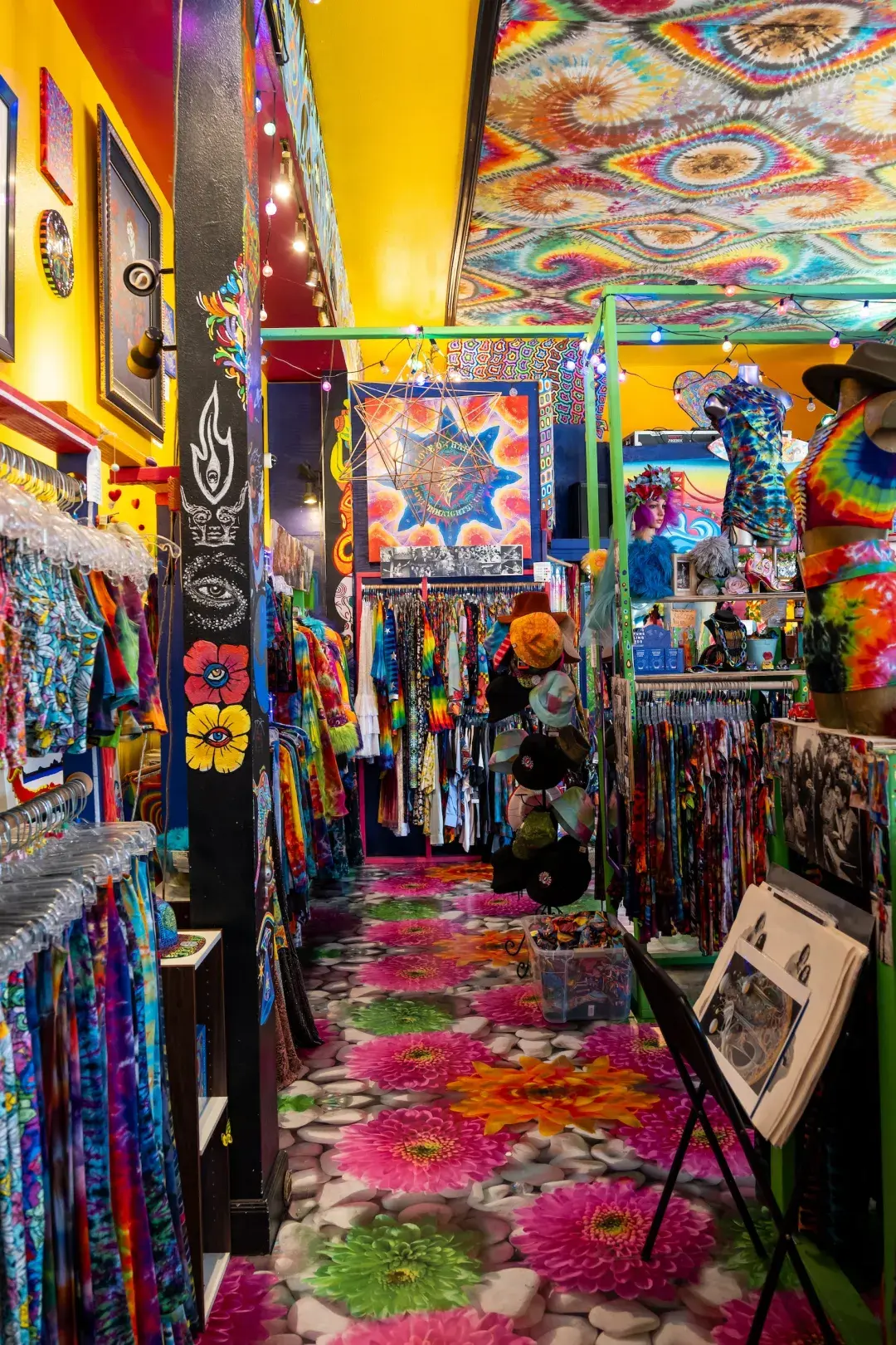 The groovy interior of Love On Haight