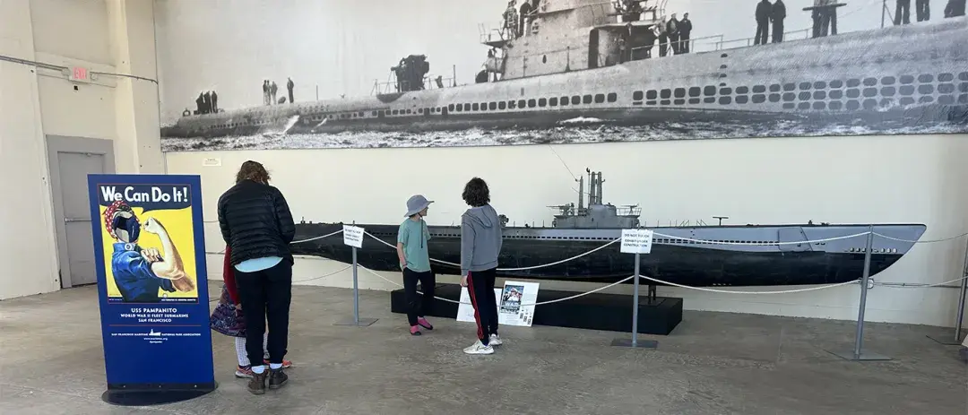 The model of the USS Pampanito used in the film "War and Remembrance".