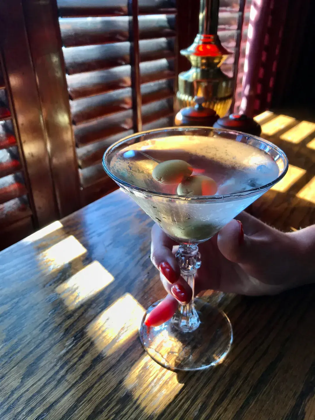 A martini at Brazen Head in San Francisco.