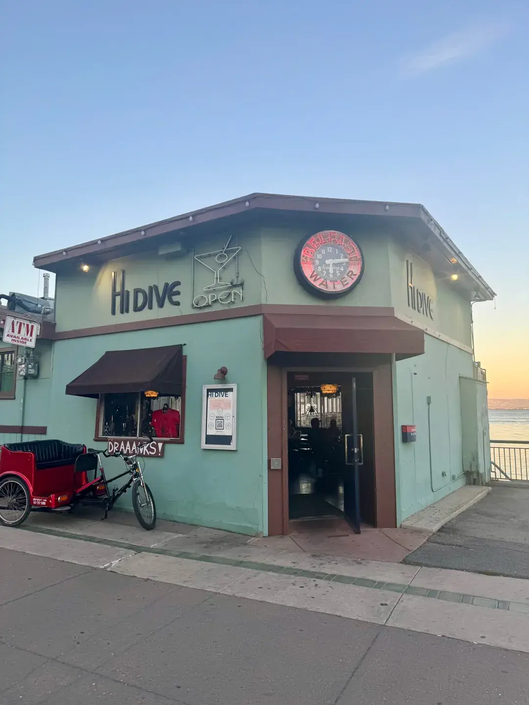 The exterior of San Francisco's Hi Dive Bar.