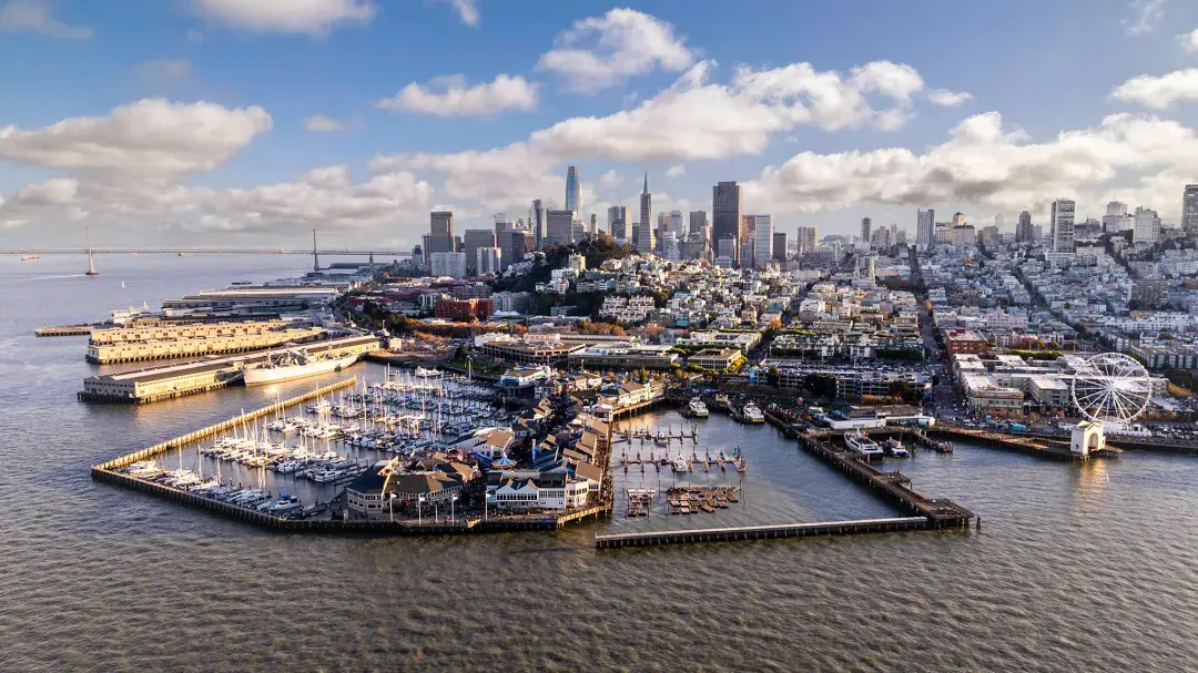 Aerial view of downtown San Francisco