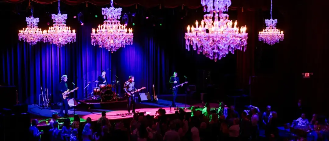 A live band plays at a private event in San Francisco.