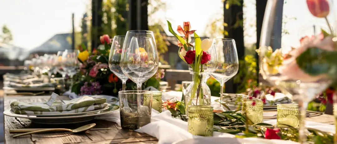 An elegant table setting at a San Francisco event.