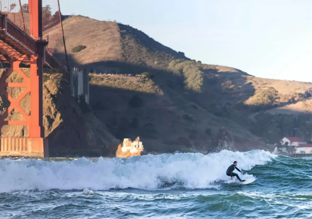 Ft Point surfing
