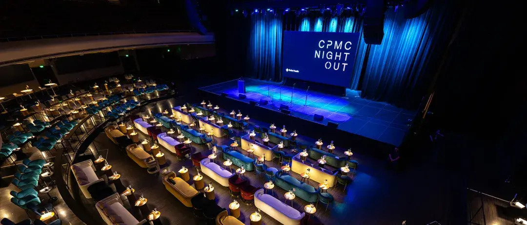 San Francisco's Masonic, arranged for an evening event.