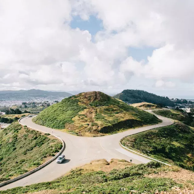 Top of Twin Peaks in San Francisco