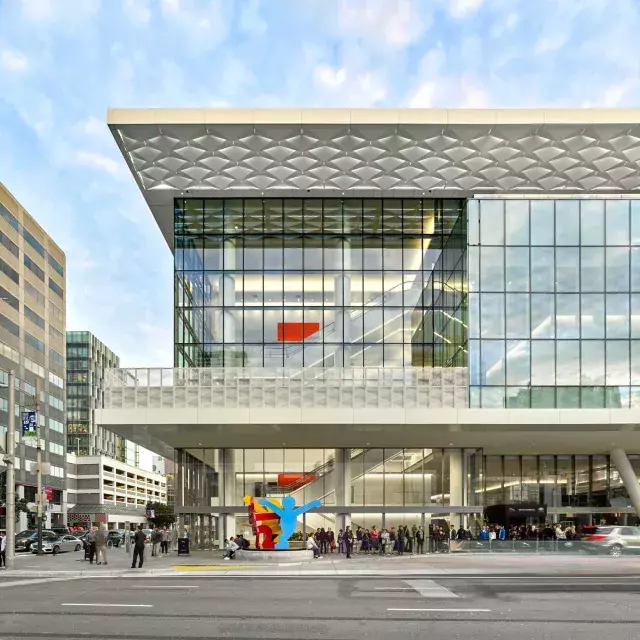 Exterior of San Francisco's Moscone Center.