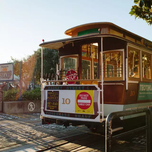 Cable car at Fisherman's Wharf