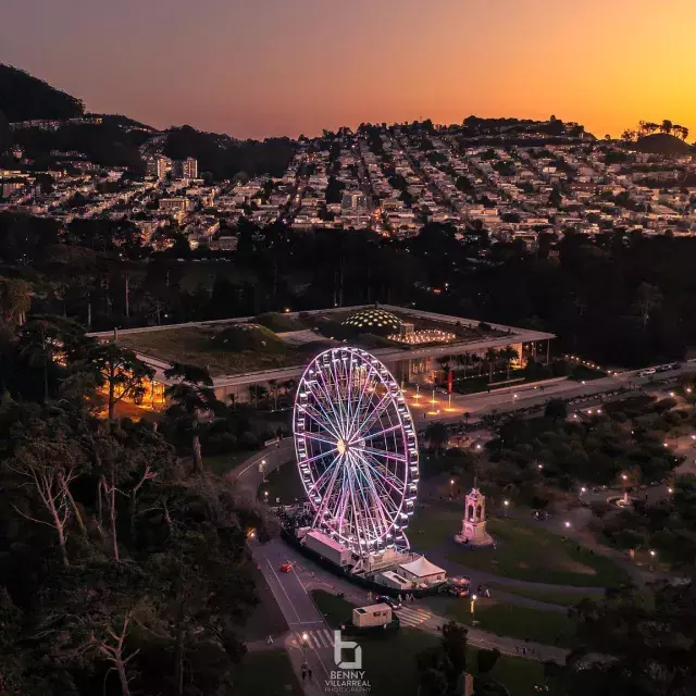 Sunset over Golden Gate Park