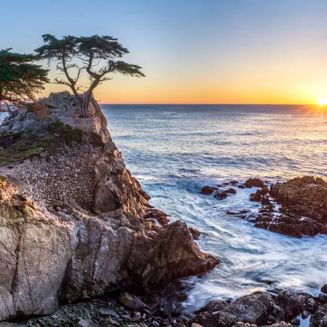 The Monterey County coastline.