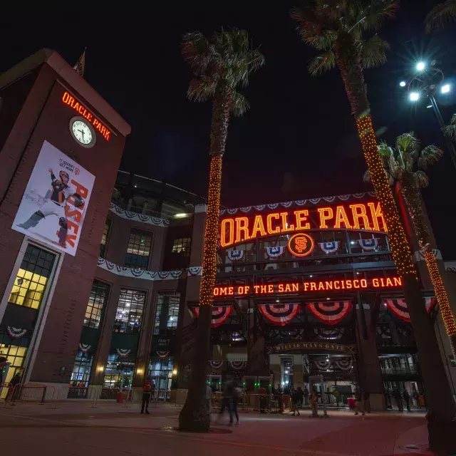 Oracle Park Willie Mays Plaza Entrance