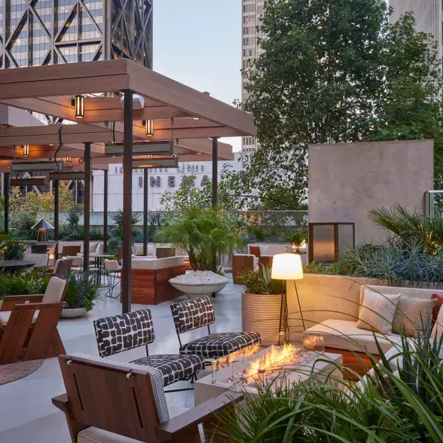 Rooftop lounge at The Jay Hotel