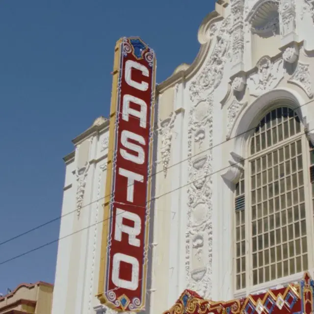 Castro Theater signage during the day