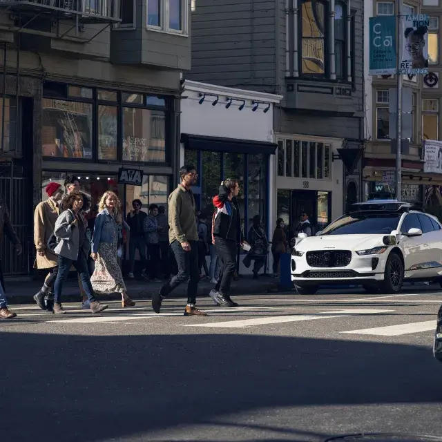 Waymo Driver at Crosswalk