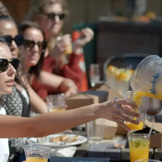 Image of people enjoying Mimosas at the Ramp Restaurant