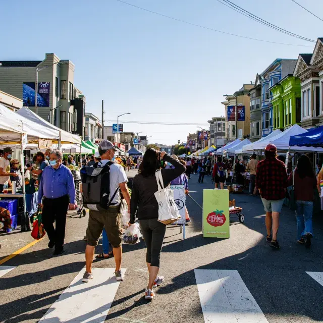 Clement Street farmers market