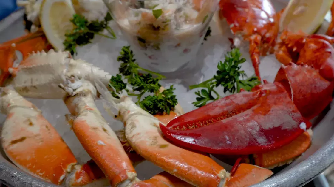 Seafood tower at Fog Harbor Fish House