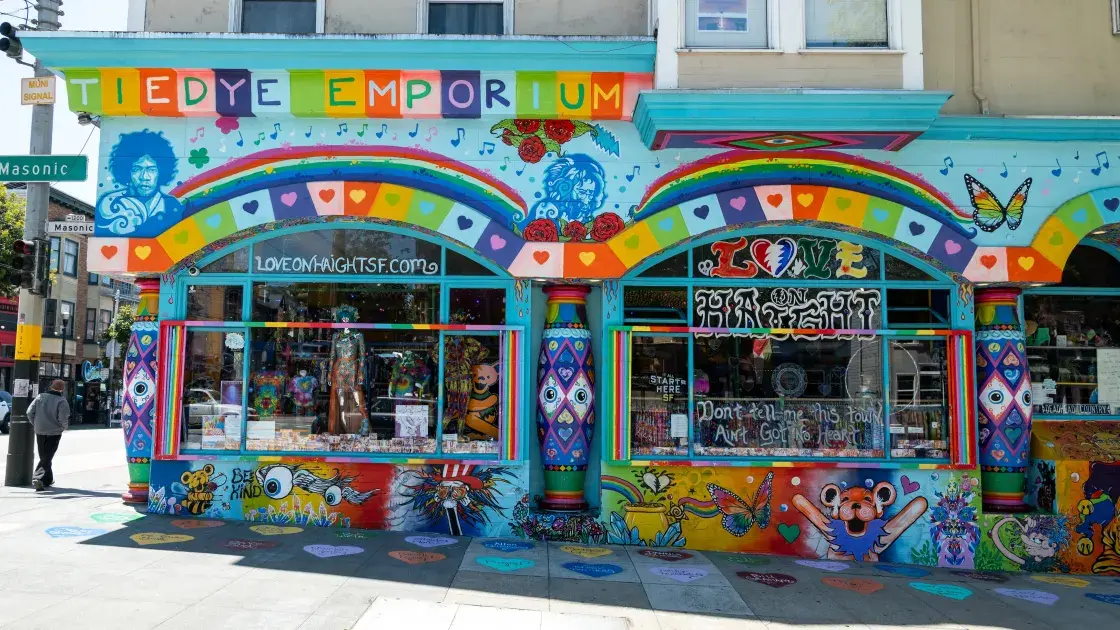 The exterior of Love On Haight